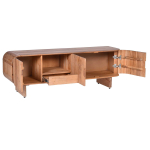 Banc tv 3 portes 1 tiroirs en bois d'acacia