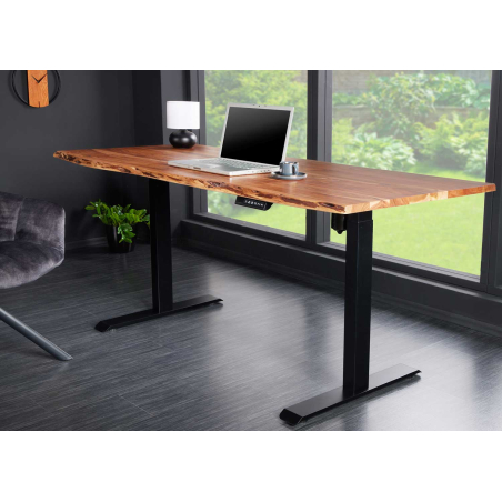 Bureau bois massif avec plateau réglable en hauteur