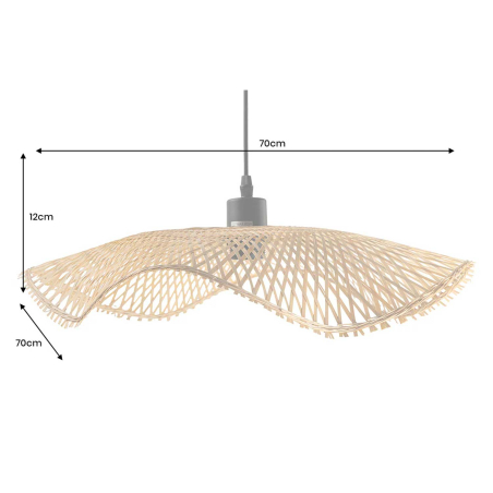 Lustre bambou 70 cm Clarence