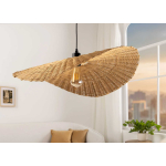 Lampe pendante bambou tressé 50 cm Isabella