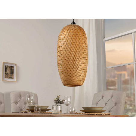 Luminaire en bambou 46 cm de haut Daisy