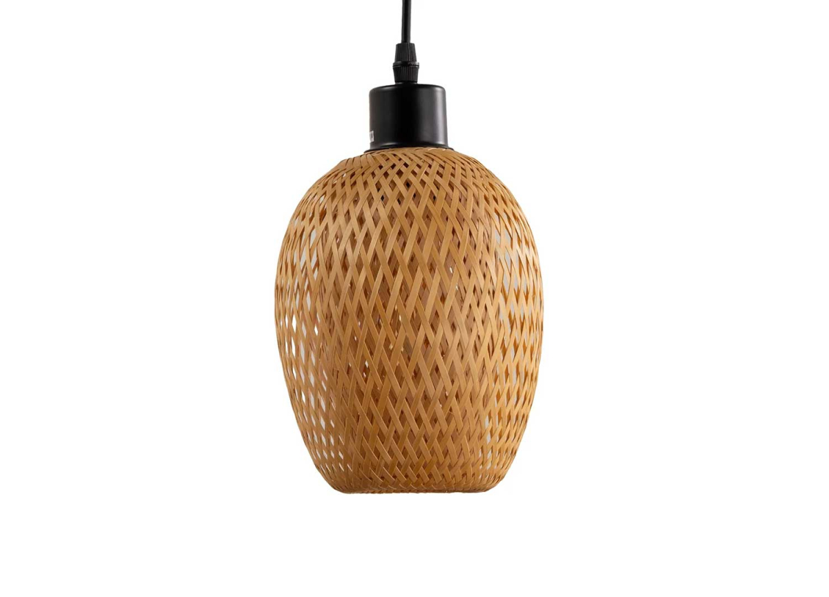 Petite lampe pendante en bambou 20 cm Daisy