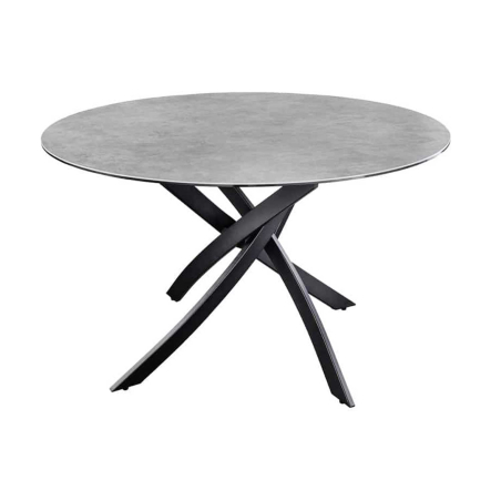 Table à manger ronde céramique béton