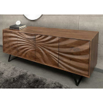 Buffet bois acacia 4 portes design