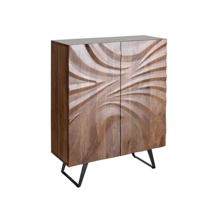 Buffet haut design en bois d'acacia