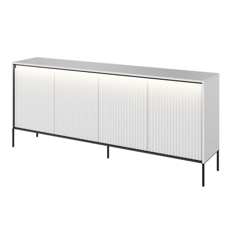 Buffet blanc moderne 4 portes 193 cm