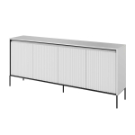 Buffet blanc moderne 4 portes 193 cm