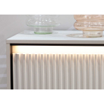 Buffet blanc moderne 4 portes 193 cm