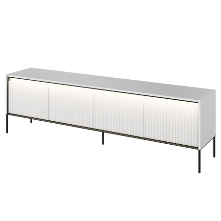 Meuble TV Blanc 4 portes 193 cm