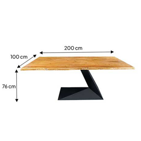 Table de Salle à Manger en Bois Massif