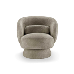 Fauteuil pivotant coloris taupe