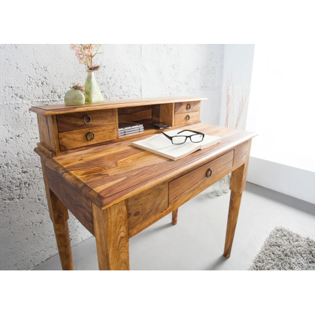 Bureau avec rangement en bois massif