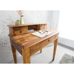 Bureau avec rangement en bois massif