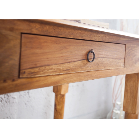 Bureau avec rangement en bois massif