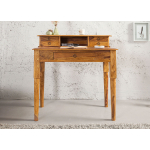 Bureau avec rangement en bois massif