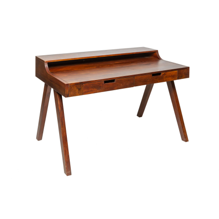 Bureau secrétaire en bois foncé