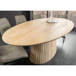 Table à Manger Ovale 220 cm - Manguier Blanchi