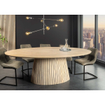 Table à Manger Ovale 220 cm - Manguier Blanchi