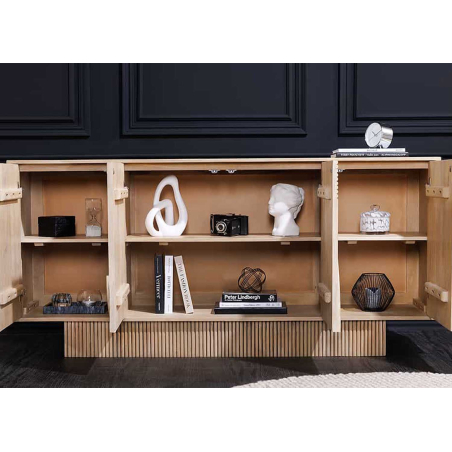 Buffet Art Déco 170cm  Bois de Manguier Blanchi