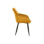 Chaises Contemporaines avec Accoudoirs | Velours Jaune