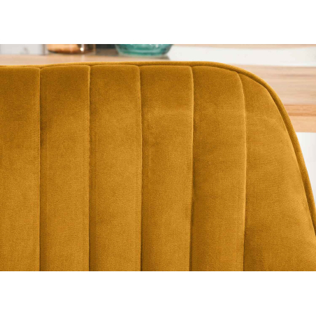 Chaises Contemporaines avec Accoudoirs | Velours Jaune