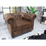 Fauteuil vintage en microfibre