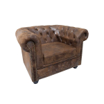 Fauteuil vintage en microfibre