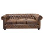 Canapé vintage aspect marron antique