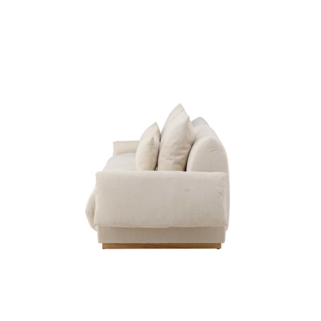 Canapé Scandinave 3 places en Lin Beige