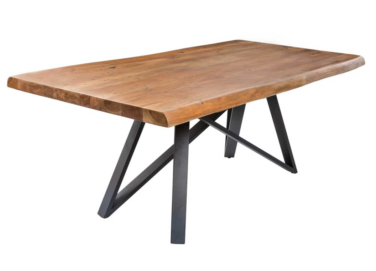 Table à manger bois massif acacia 200 cm