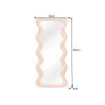 Miroir Design 160 cm Abricot Pastel