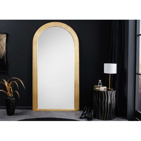 Miroir doré mural 160 cm cadre arche