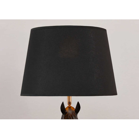 Lampe de Table Cheval Design Noir 75 cm