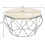 Table Basse Design en Travertin Beige