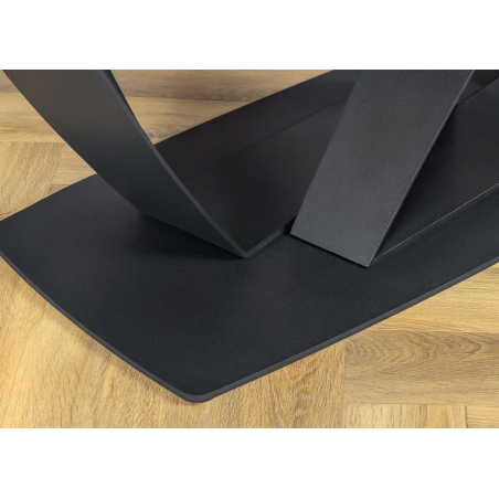 Table Extensible Céramique Marbre Gris Graphite