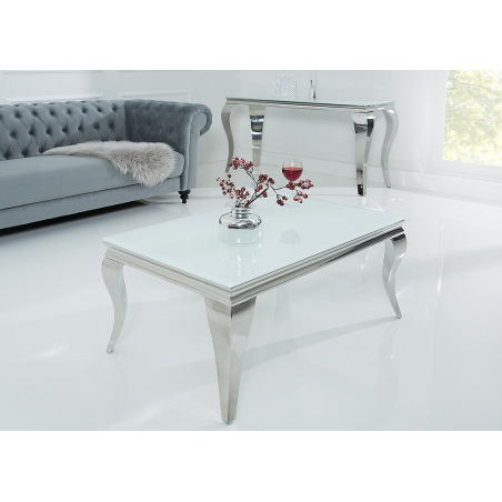 Table basse baroque design rectangulaire 100 cm