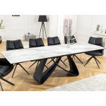 Grande table salle à manger design en céramique extensible