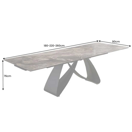 Table en Céramique Extensible 180-220-260 cm