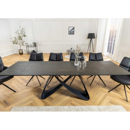 Table salle à manger contemporaine avec allonge 180-220-260 cm