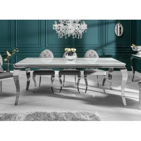 Table de séjour design moderne look baroque