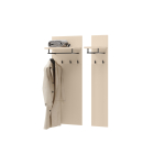 Lot de 2 portes manteaux beige sable et noir