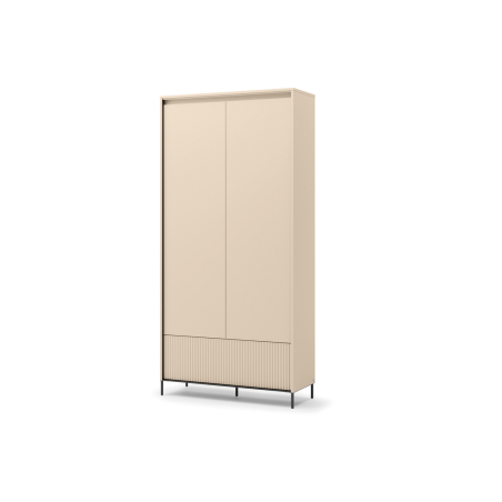 Armoire moderne couleur tendance beige et intérieur noir