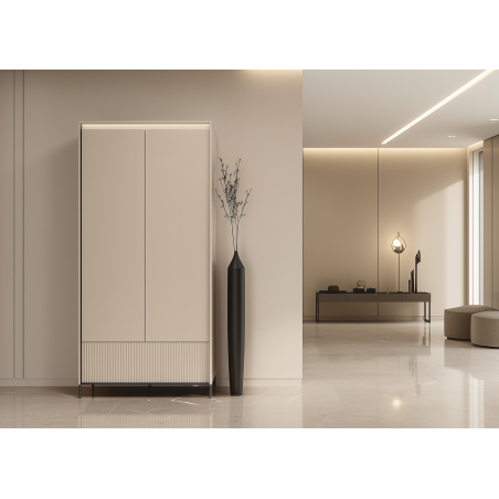 Armoire moderne 2 portes 100 cm