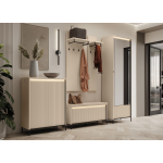 Ensemble d'entrée moderne beige sable avec led