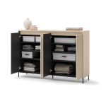 buffet design moderne beige et noir