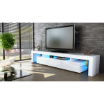 Meuble TV Design Laqué Blanc Oliver