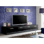 Meuble TV Bas 2m Noir