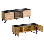 Meuble TV Bas en Bois scandinave