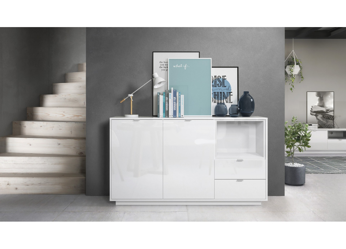 Buffet Design Blanc Brillant Matisse