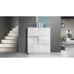 Buffet Haut Design Blanc Brillant Matisse